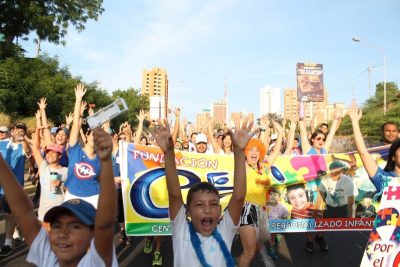 «La Avalancha Azul» caminó por la Inclusión
