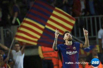 Barcelona, con un póquer de Messi, se desmelena tras el descanso