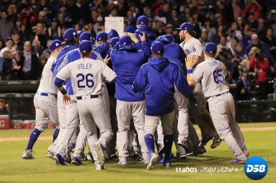 Dodgers eliminan al campeón Chicago y van a la Serie Mundial de béisbol