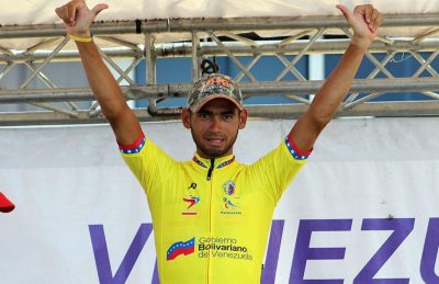 Pedro Gutiérrez conquistó este sábado la novena etapa de la Vuelta Ciclística a Venezuela