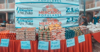 Gobernación realizó mercado a cielo abierto en Raúl Leoni