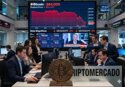 Bitcoin cede los 84.000 dólares tras el desplome de las acciones tecnológicas