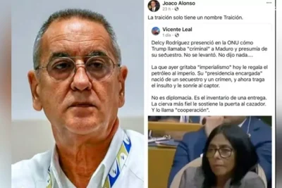 Régimen cubano critica a Delcy Rodríguez por pasividad en la ONU
