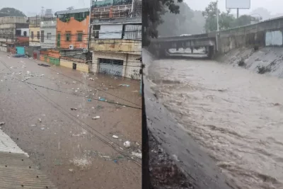 Lluvias en Caracas dejan anegaciones en varios sectores